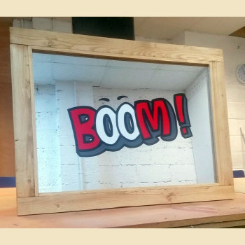 Boom! Framed Mirror